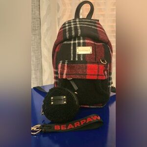 NIB 3-Pc BearPaw Backpack Set